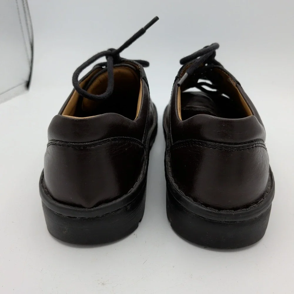 Birkenstock Footprints Oxford Mens EU 44 US 11 Brown Leather Lace Up Derby Shoes